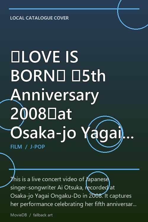 【LOVE IS BORN】 〜5th Anniversary 2008〜at Osaka-jo Yagai Ongaku-Do on 10th of September 2008 poster