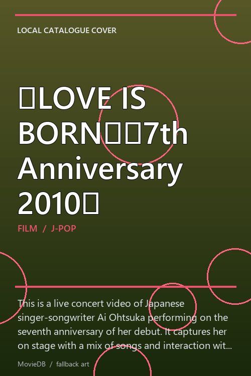 【LOVE IS BORN】〜7th Anniversary 2010〜 poster