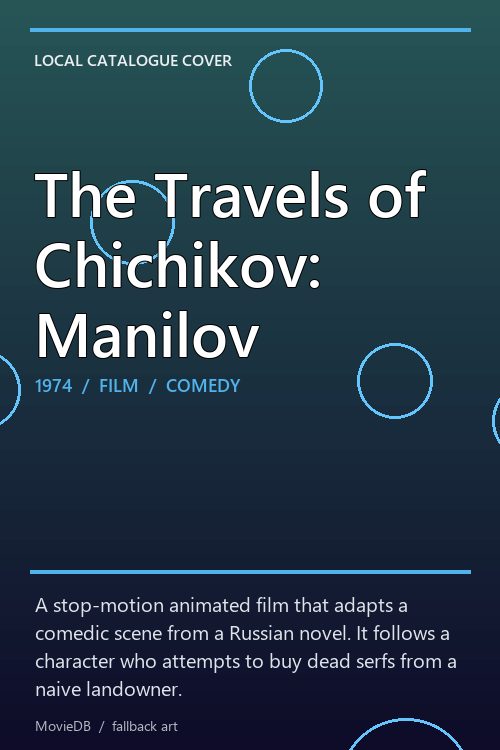 The Travels of Chichikov: Manilov poster