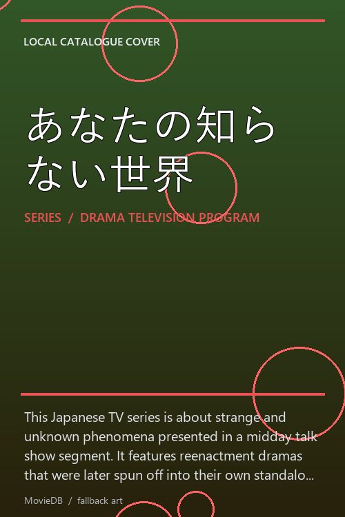 あなたの知らない世界 poster