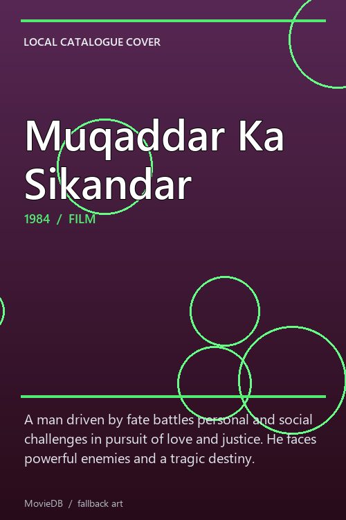 Muqaddar Ka Sikandar poster