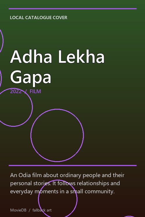Adha Lekha Gapa poster