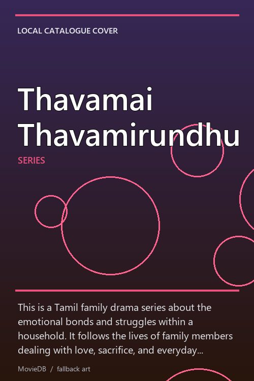 Thavamai Thavamirundhu poster