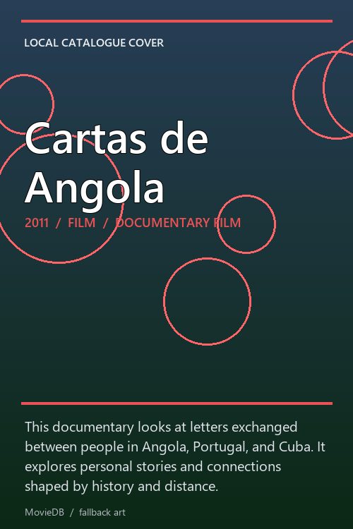 Cartas de Angola poster
