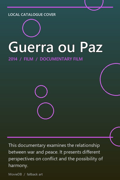 Guerra ou Paz poster