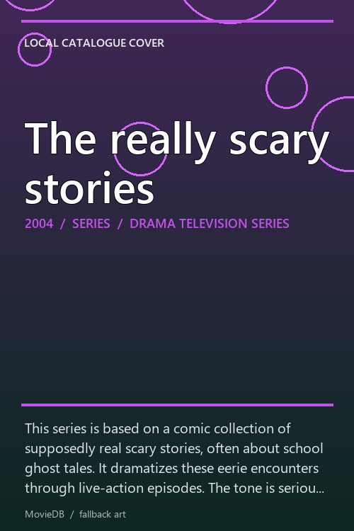 The really scary stories poster