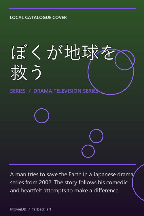 ぼくが地球を救う poster