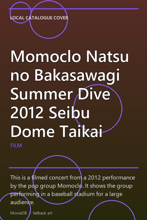 Momoclo Natsu no Bakasawagi Summer Dive 2012 Seibu Dome Taikai poster