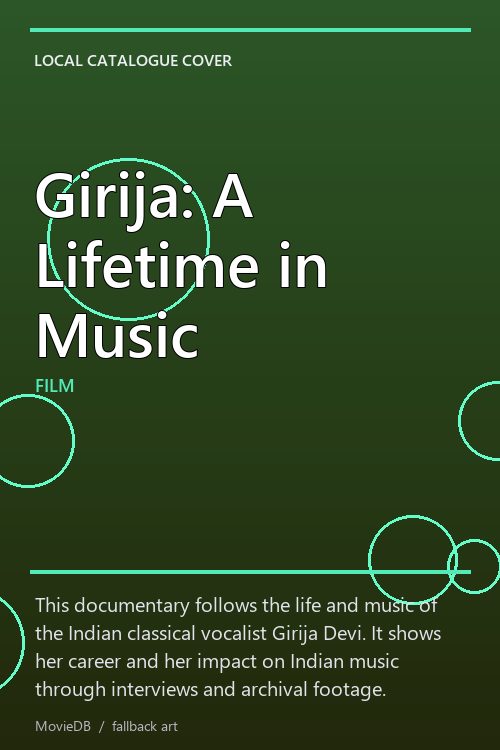 Girija: A Lifetime in Music poster