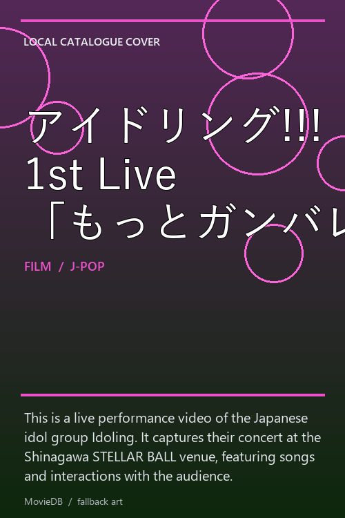 アイドリング!!! 1st Live 「もっとガンバレ乙女（笑）」 poster