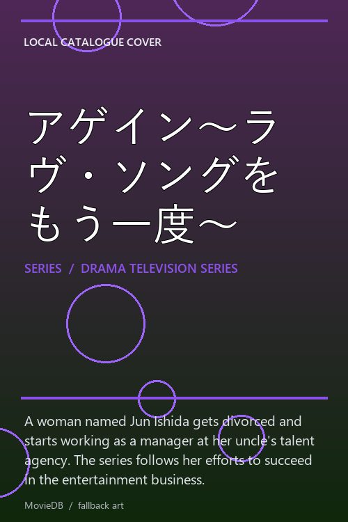 アゲイン〜ラヴ・ソングをもう一度〜 poster