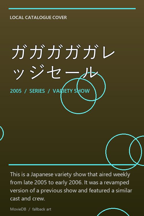 ガガガガガレッジセール poster