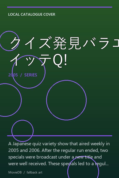 クイズ発見バラエティー イッテQ! poster