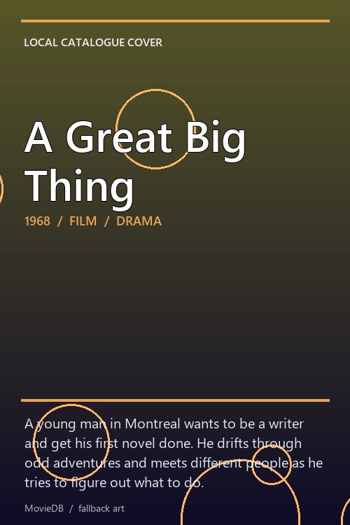 A Great Big Thing poster
