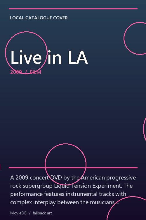 Live in LA poster