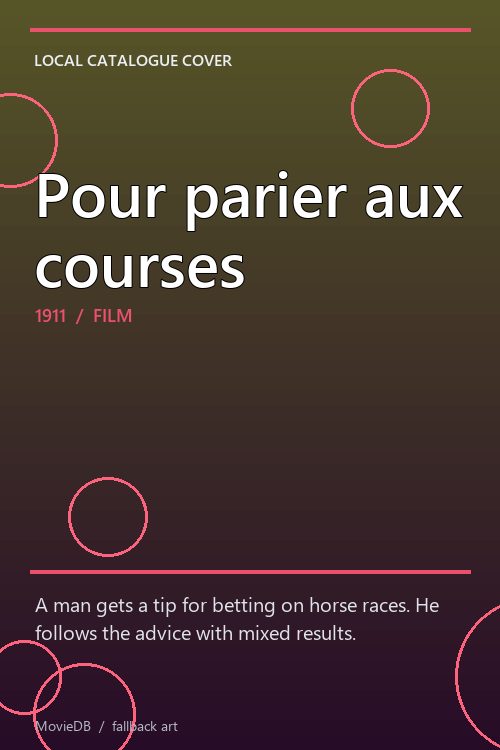 Pour parier aux courses poster