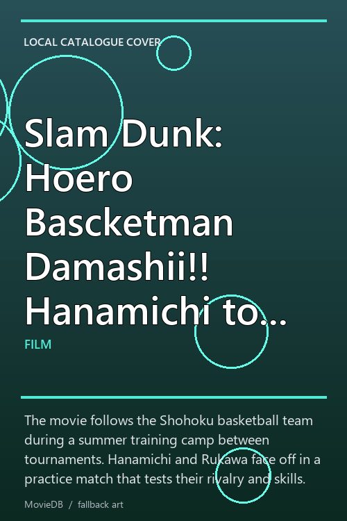 Slam Dunk: Hoero Bascketman Damashii!! Hanamichi to Rukawa no Atsuki Natsu poster