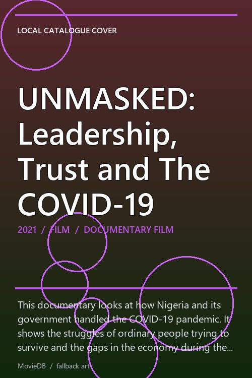 UNMASKED: Leadership, Trust and The COVID-19 poster