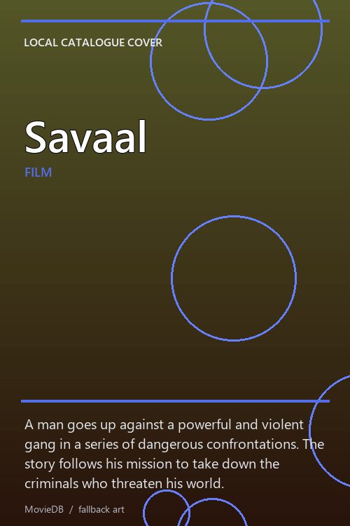 Savaal poster