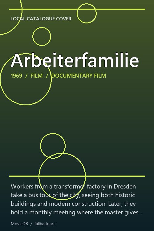 Arbeiterfamilie poster