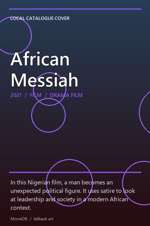 African Messiah poster