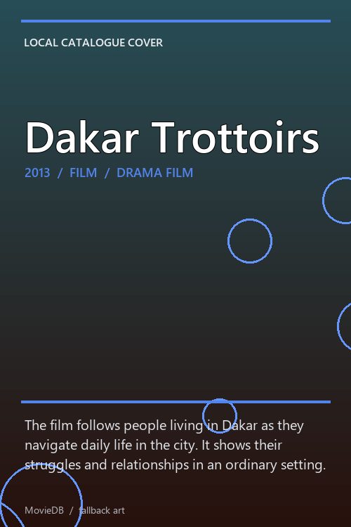 Dakar Trottoirs poster