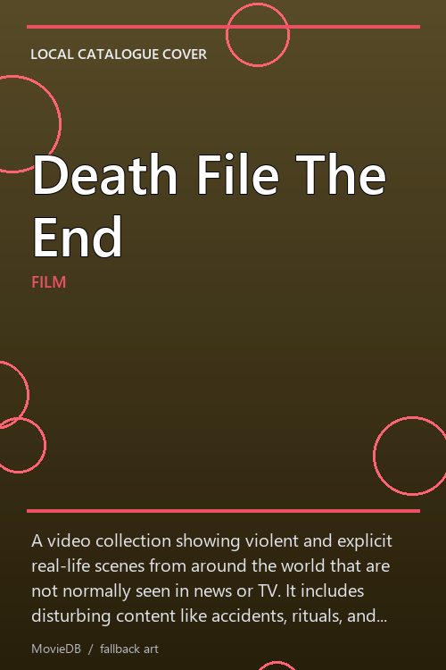 Death File The End poster