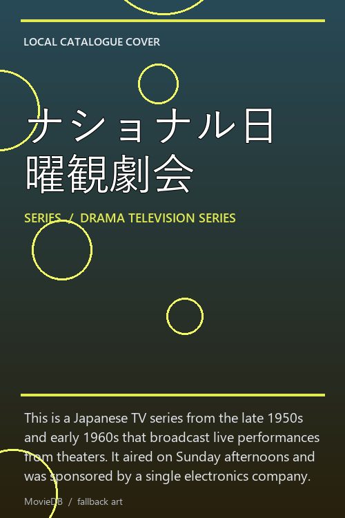 ナショナル日曜観劇会 poster