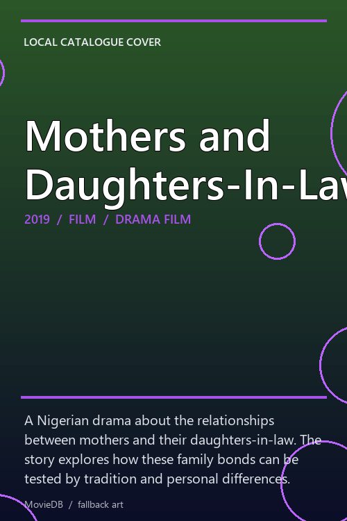 Mothers and Daughters-In-Law poster