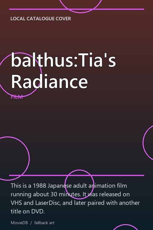 balthus:Tia's Radiance poster