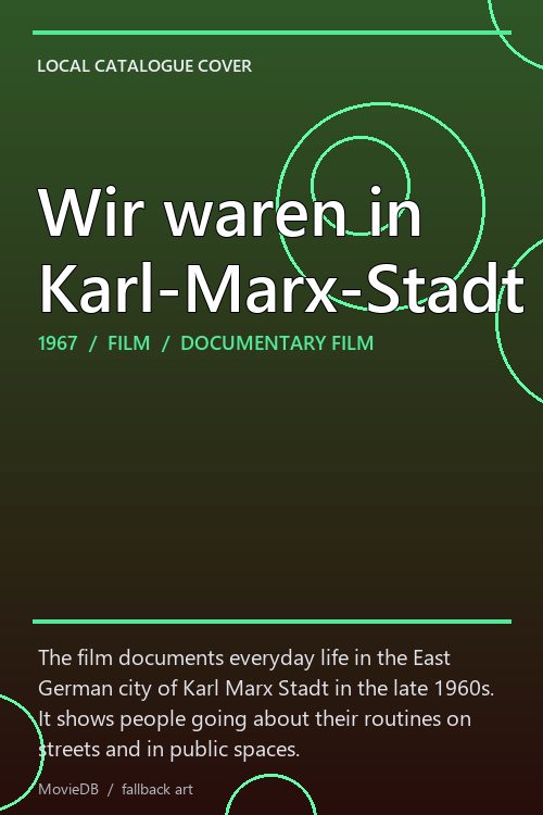 Wir waren in Karl-Marx-Stadt poster