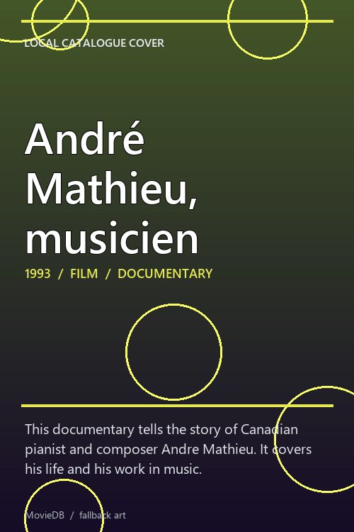 André Mathieu, musicien poster