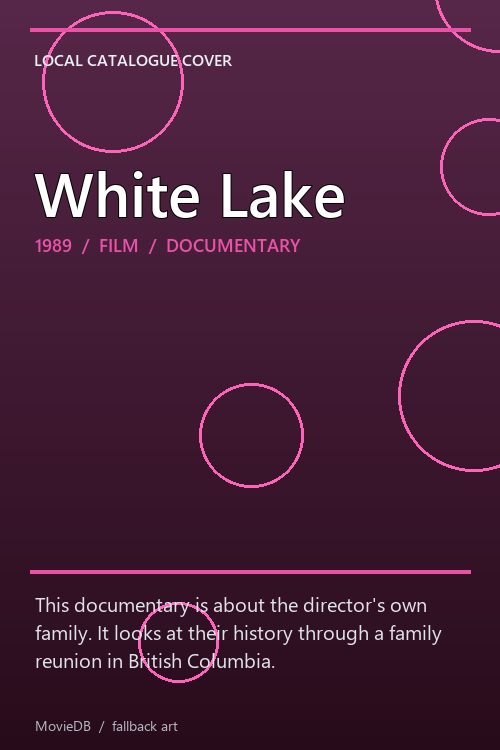White Lake poster