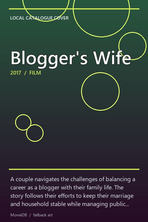 Blogger's Wife poster