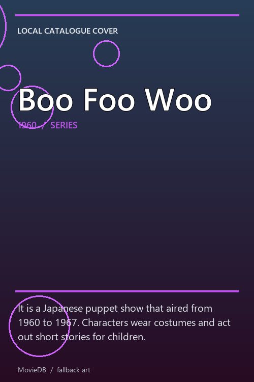 Boo Foo Woo poster