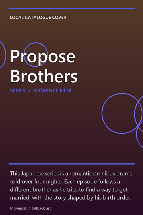 Propose Brothers poster
