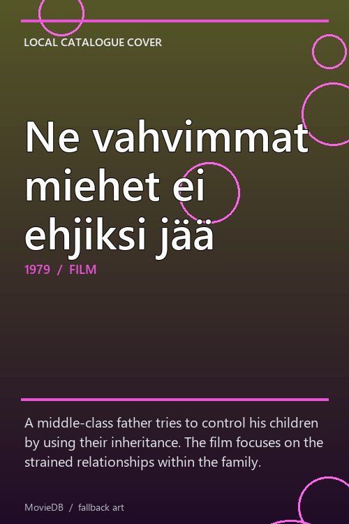 Ne vahvimmat miehet ei ehjiksi jää poster