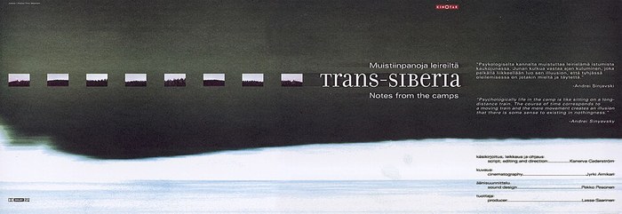 Trans-Siberia – Merkintöjä vankileireiltä poster