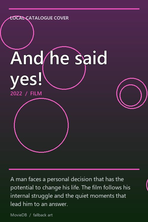 And he said yes! poster