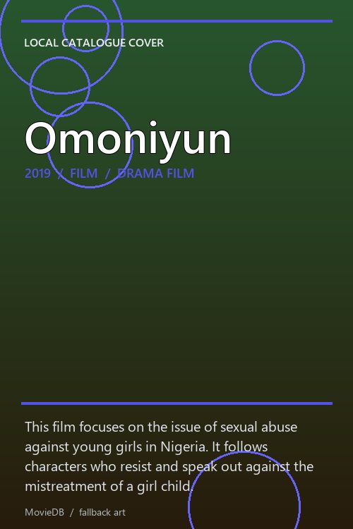 Omoniyun poster