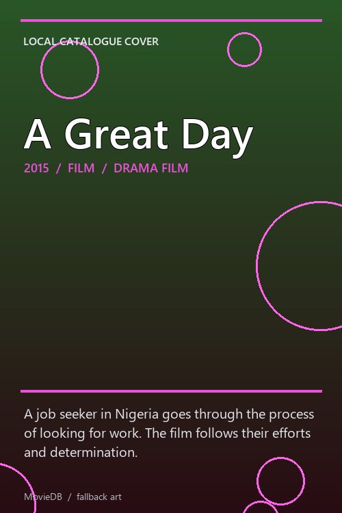A Great Day poster
