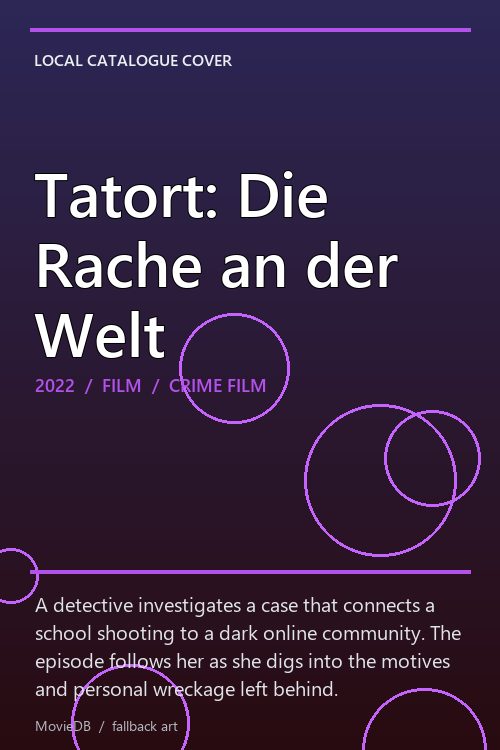 Tatort: Die Rache an der Welt poster