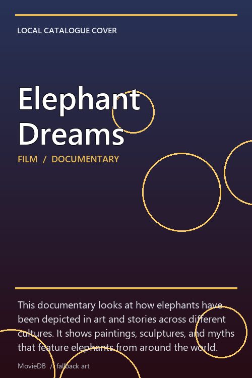 Elephant Dreams poster