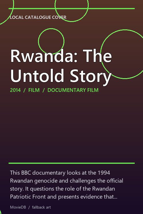 Rwanda: The Untold Story poster