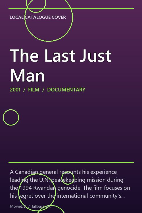 The Last Just Man poster