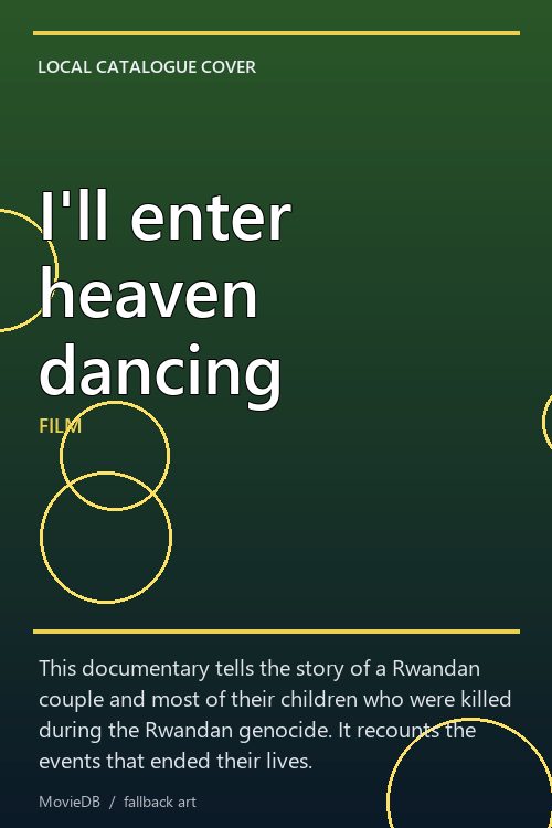 I'll enter heaven dancing poster