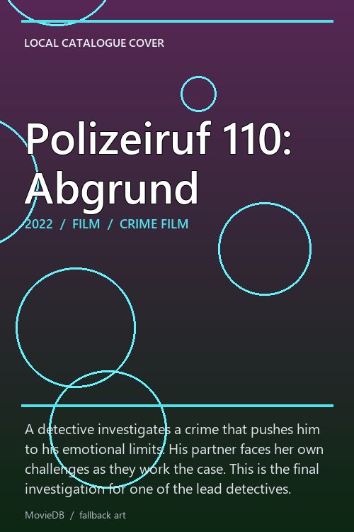 Polizeiruf 110: Abgrund poster