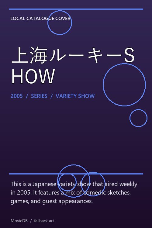 上海ルーキーSHOW poster