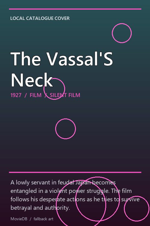 The Vassal'S Neck poster