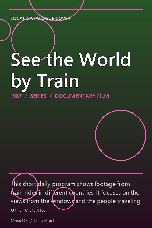 See the World by Train poster